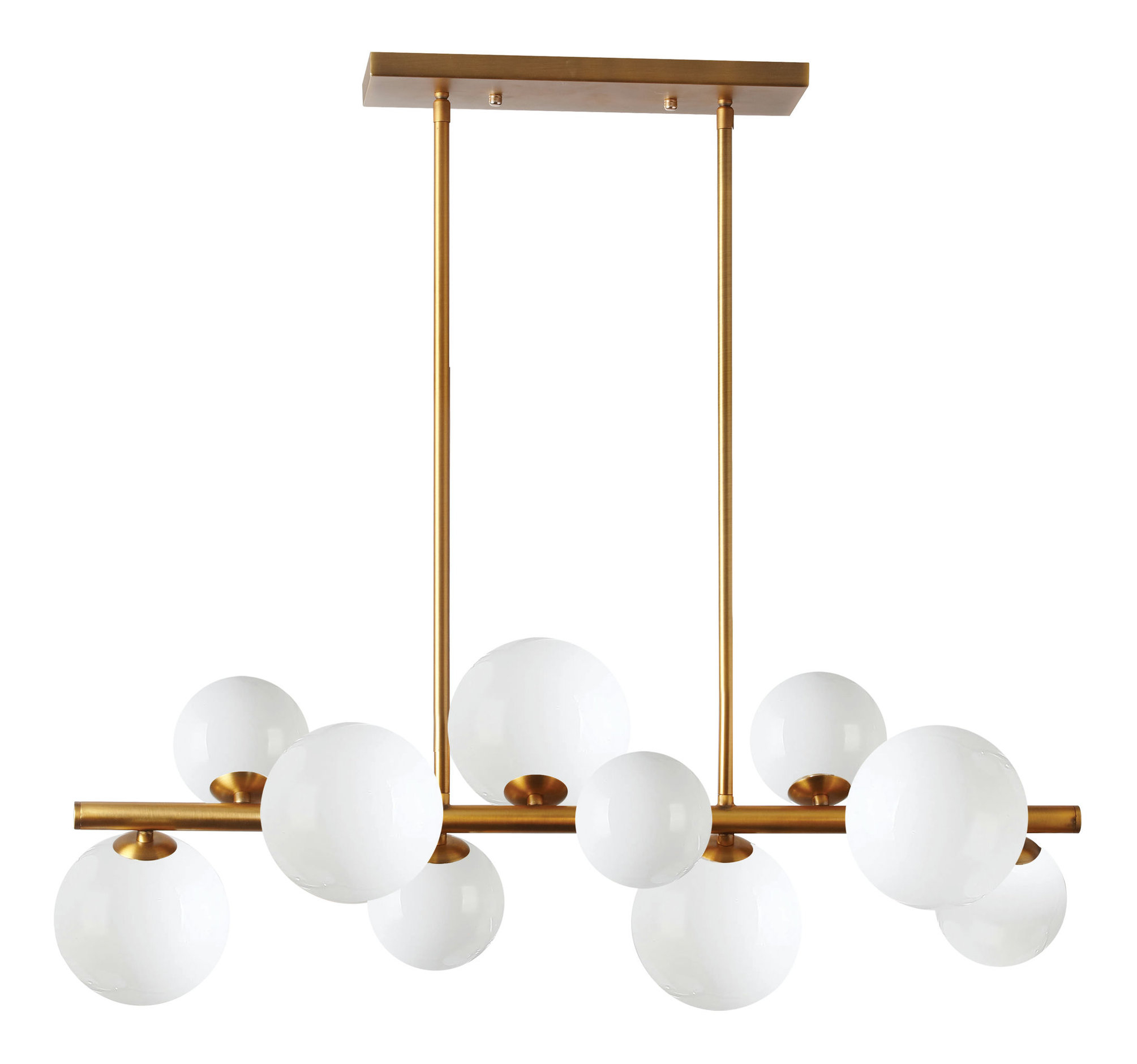 10 Light Halogen Horizontal Pendant Vintage Bronze With Painted White ... for Dainolite 10 Light Halogen Horiz Pendant Polished Chrome Painted White Glass