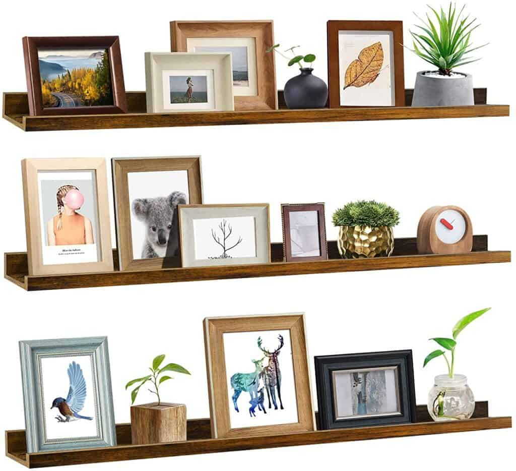 10 Unique Picture Frames And Holders To Create The Perfect Photo Wall intended for Shelf For Picture Frames
