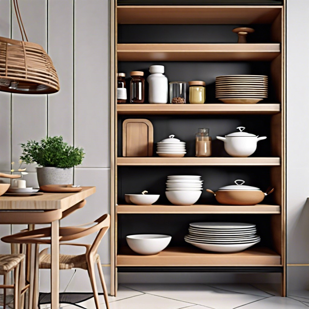 15 Creative Narrow Kitchen Cabinet Ideas Guaranteed To Maximize Space throughout Narrow Shelf Ideas