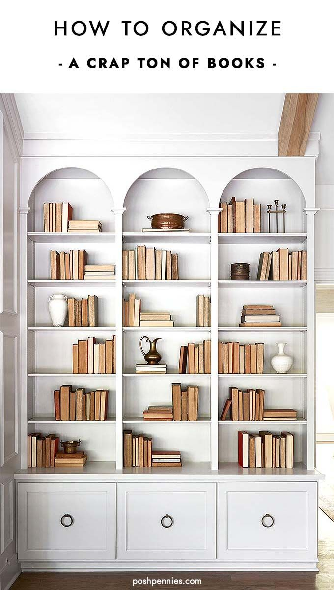 17 Stylish Ways To Display Bookshelves With A Lot Of Books | Bookshelf ... throughout How To Organize Bookshelf