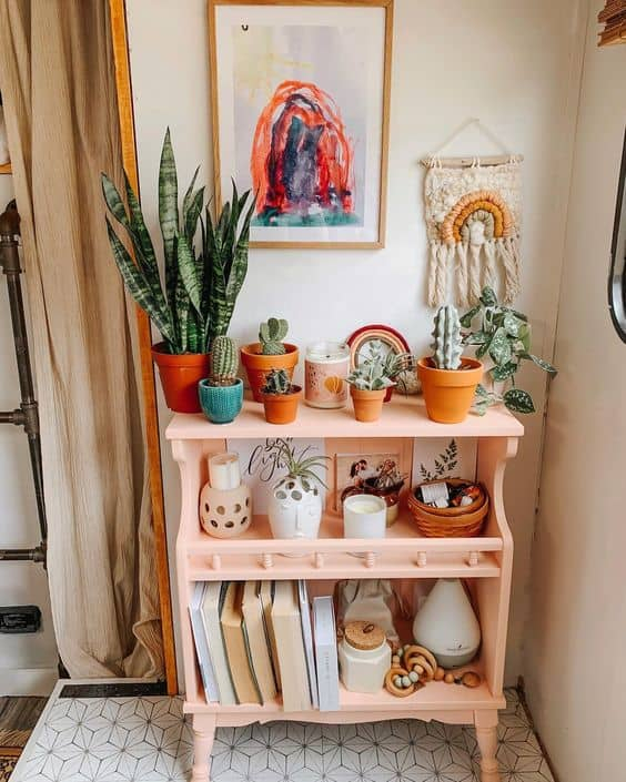 18 Beautiful Boho Shelf Decor Ideas » Lady Decluttered intended for Boho Shelf Decor
