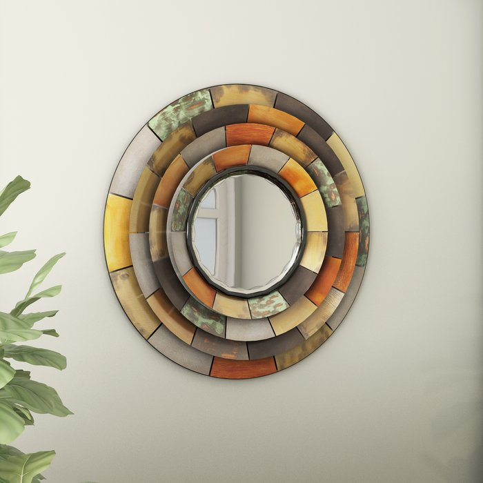 20 Photos Round Galvanized Metallic Wall Mirrors within Galvanized Metal Wall Mirror