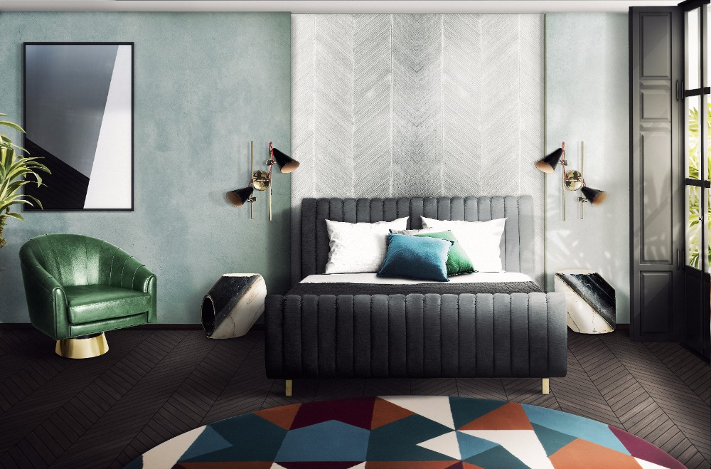 2018 Color Trends: Rocking A Green Decor In Your Mid-Century Home pertaining to Your Guide to Chic Feature Walls in Popular Bedrooms Summer 2018