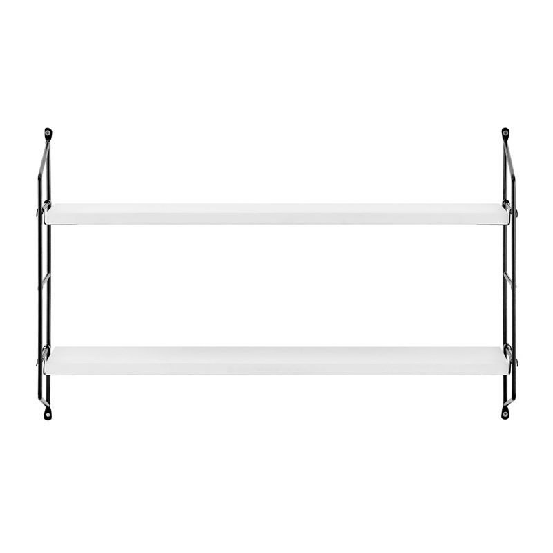 24.5" X 15.75" Severini Floating Bracket 2 Tier Wall Shelf Light Brown/Chestnut - Danya B. : Target in Creative Ways to Style Your Danya B. Rio Modular Floating Shelf