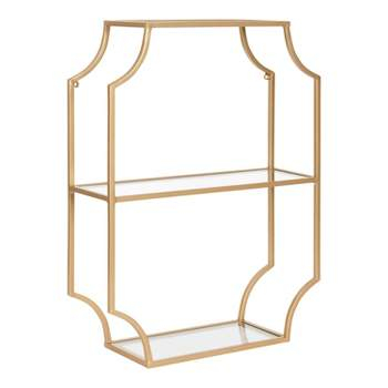 24" X 26" Monroe Metal Arch Shelf Black - Kate & Laurel All Things ... inside Styling Your Space with the Black 24x26 Monroe Metal Arch Shelf Expert Tips