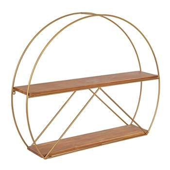 24" X 26" Monroe Metal Arch Shelf Black - Kate & Laurel All Things ... with Styling Your Space with the Black 24x26 Monroe Metal Arch Shelf Expert Tips