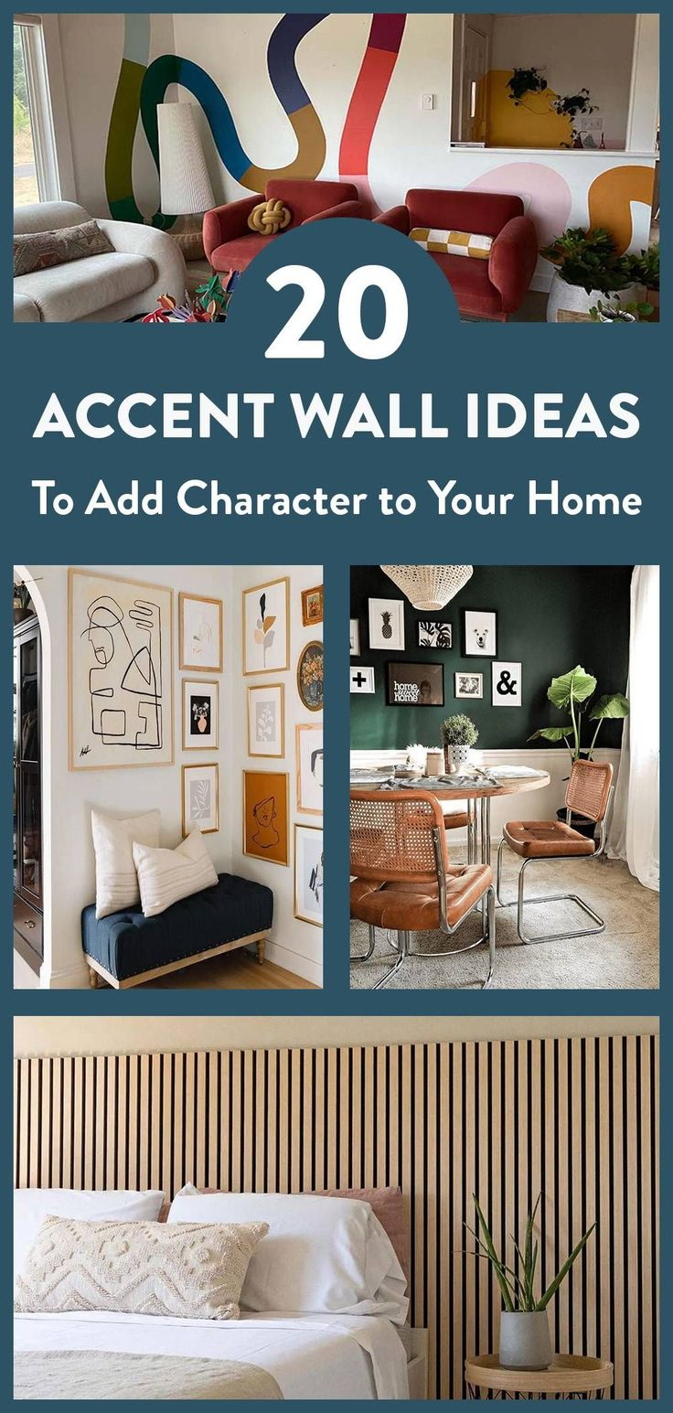 25 Accent Wall Ideas To Add Character To Your Home | Accent Walls In Living Room, Dining Room ... with 7 Alternatives To The Painted Accent Wall
