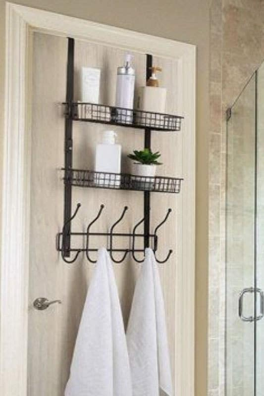 25 Creative Bathroom Shelving Ideas For Stylish Organization in Over Door Shelving
