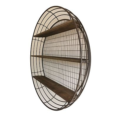 3-Tier Rustic Round Iron Wall Shelf inside Elevating Your Home Decor with Thoughtful Shelf Placement