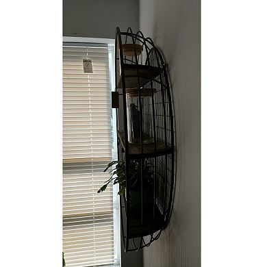 3-Tier Rustic Round Iron Wall Shelf with Elevating Your Home Decor with Thoughtful Shelf Placement