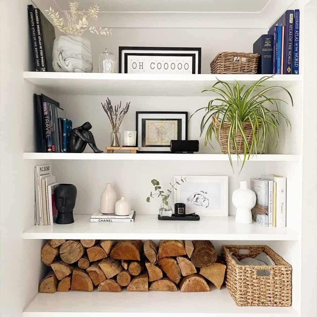 32 Shelf Décor Ideas To Accentuate Your Living Room pertaining to Maximizing Small Spaces with Smart Shelf Solutions