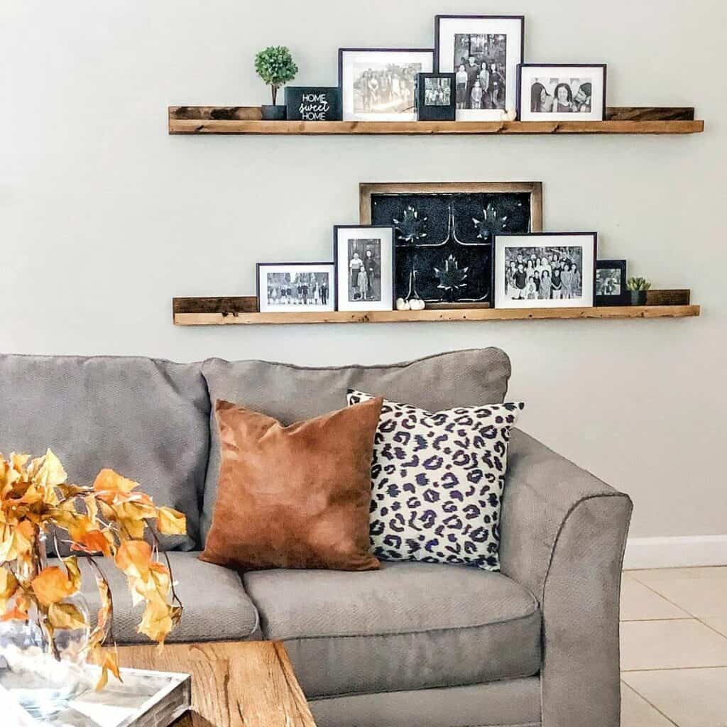35 Picture Ledge Ideas To Put Your Wall In Focus with Shelf For Picture Ledges