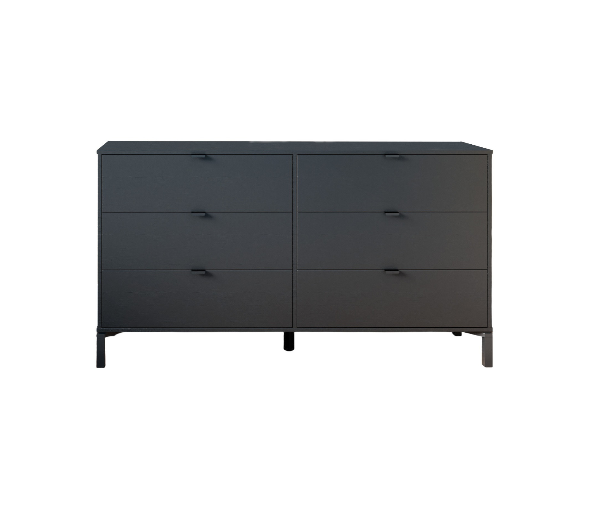 59" Black Charcoal Six Drawer Double Dresser in A Closer Look at the 59" Black Charcoal Six Drawer Dresser Its Features and Function