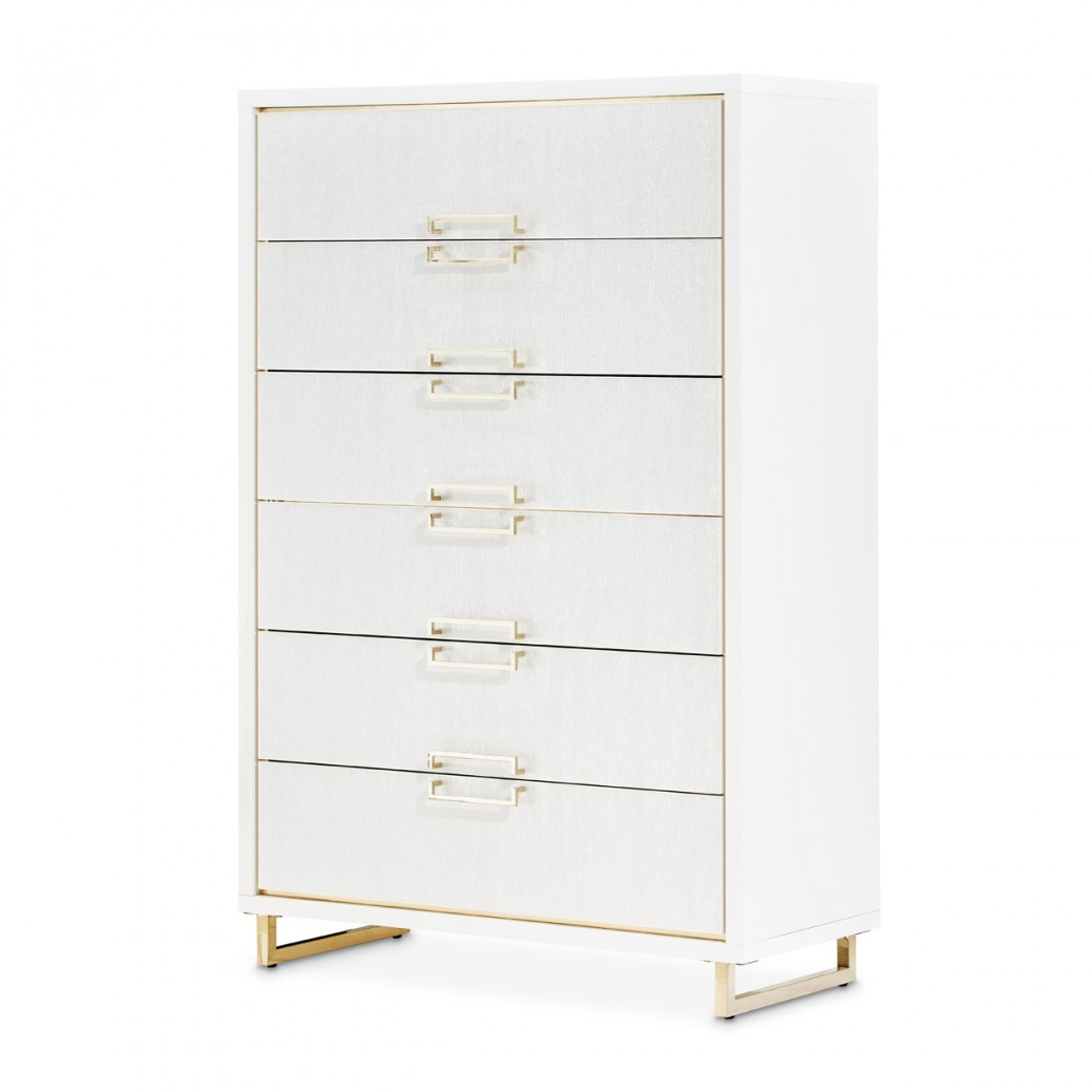 6 Drawer Chest Cloud White Palm Gate Collection By Michael Amini with regard to Understanding the Palm Gate 6-Drawer Chest Cloud White Your Guide to Style and Storage