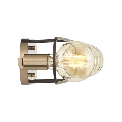 60-6654 - Nuvo 60-6654 - Chassis 4 Light Vanity Copper Brushed Brass ... inside Chassis 4 Light Island Light, Copper Brushed Brass And Matte Black