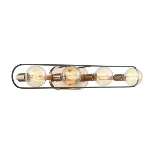 60-6654 - Nuvo 60-6654 - Chassis 4 Light Vanity Copper Brushed Brass ... with The Enduring Appeal of Chassis 4 Light Island Lights in Copper Brushed Brass and Matte Black