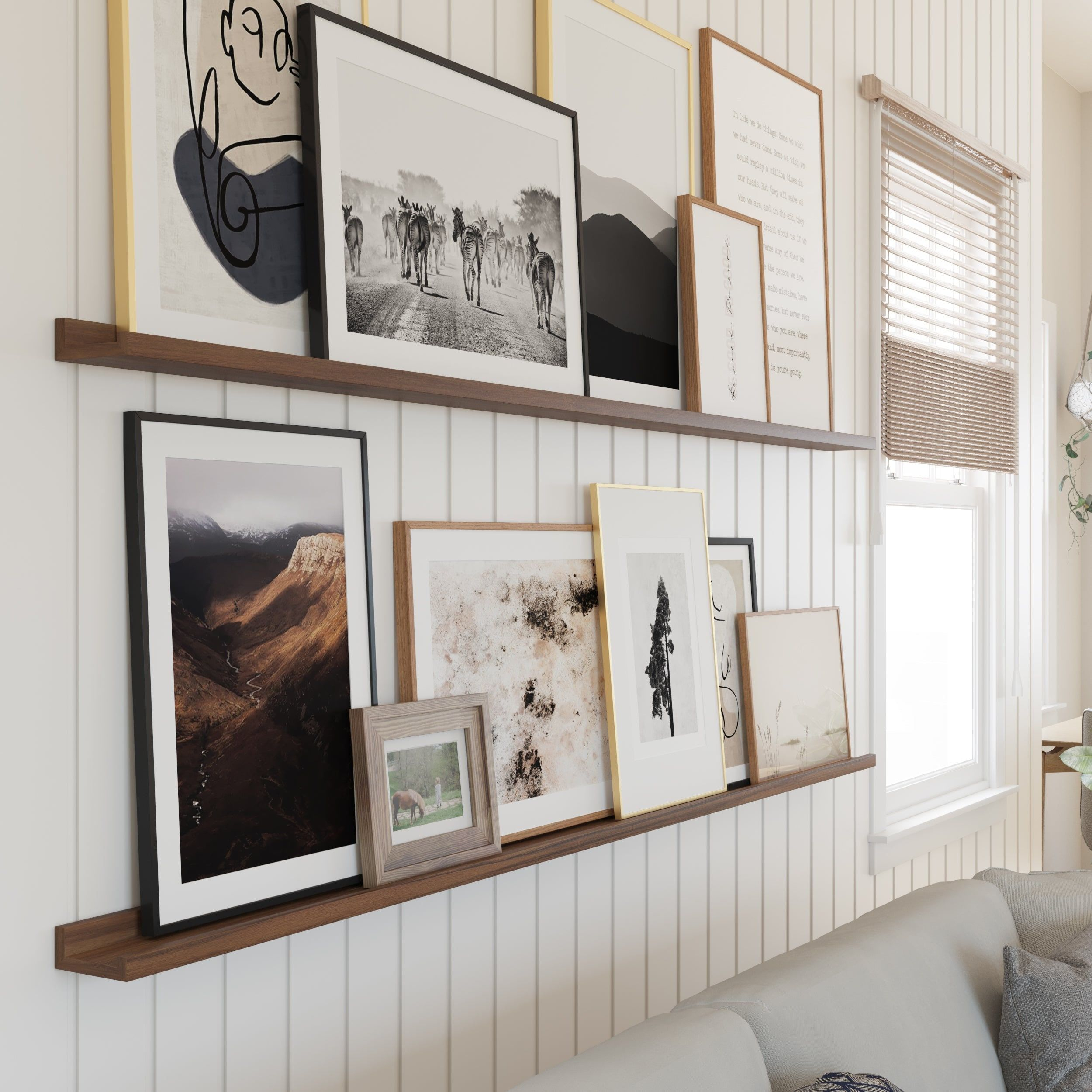 72 Floating Shelves For Picture Frames Collage Wall Decor, Book Display ... throughout The Art of Organizing Picture Frames on Your Shelf