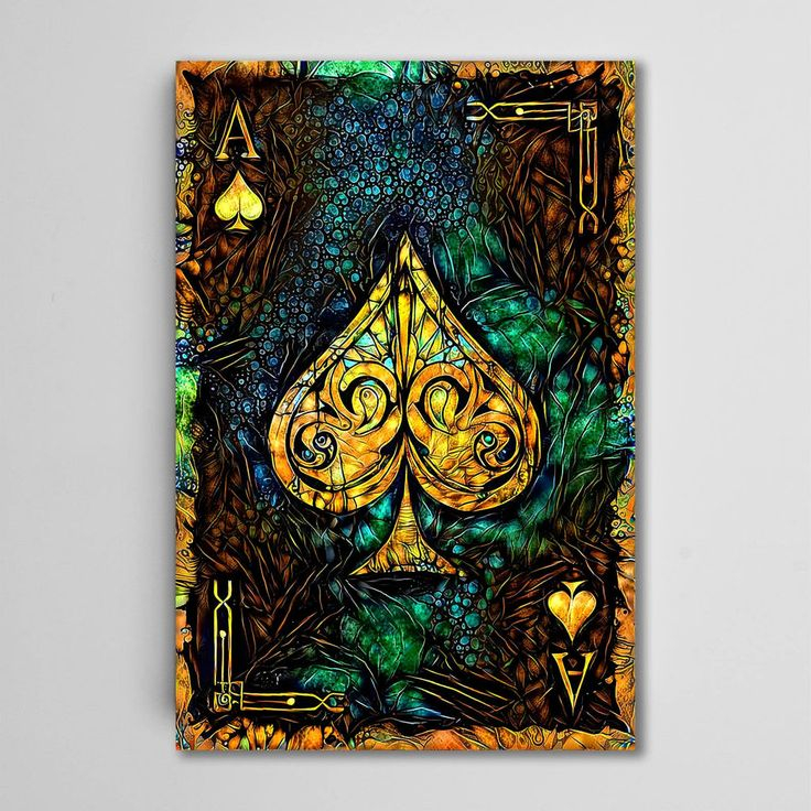 Ace Of Spades Wall Decor | Musaartgalleryâ„¢ | Wall Art, Ace Of Spades ... in The Unique Craftsmanship of Mercana Ace of Spades II Wall Art
