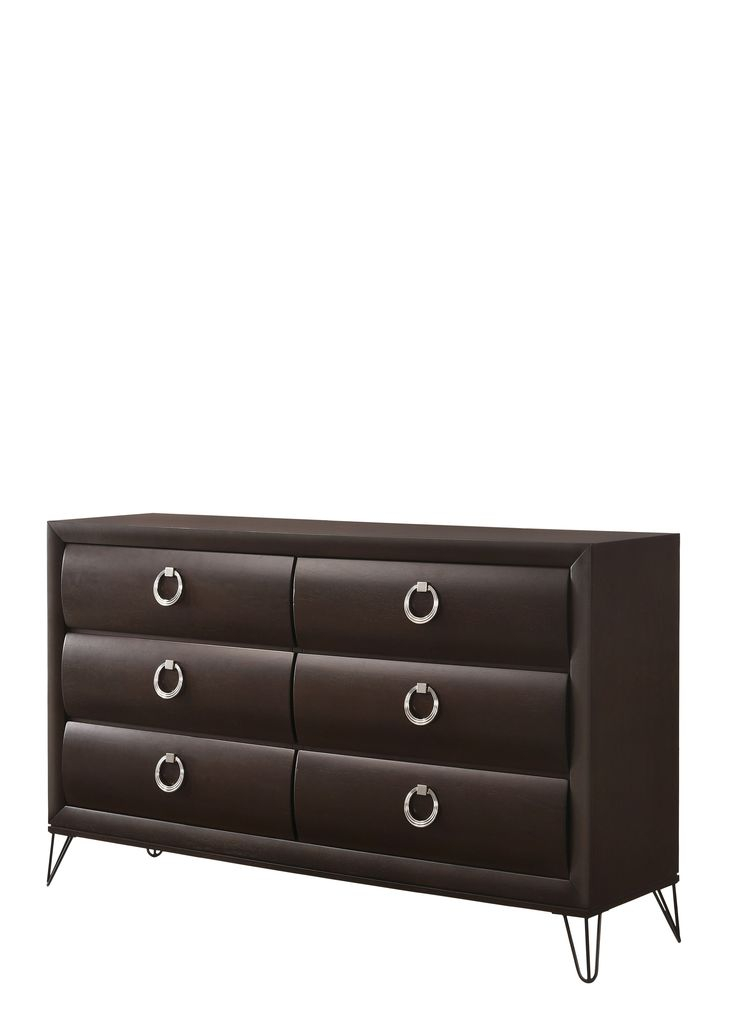 Acme Tablita Dresser, Dark Merlot intended for Acme Tablita Mirror, Dark Merlot
