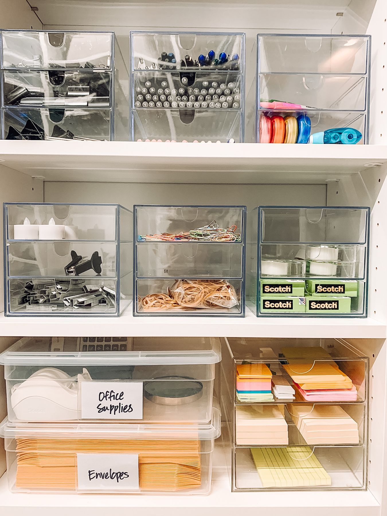 Acrylic Accessory Drawers Curated On Ltk | Office Supply Organization ... in Shelf For Office Supplies