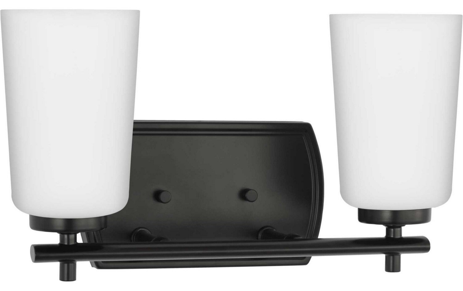 Adley Two Light Bath In Matte Black - Transitional - Bathroom Vanity ... inside Adley 1-Light Bath, Matte Black
