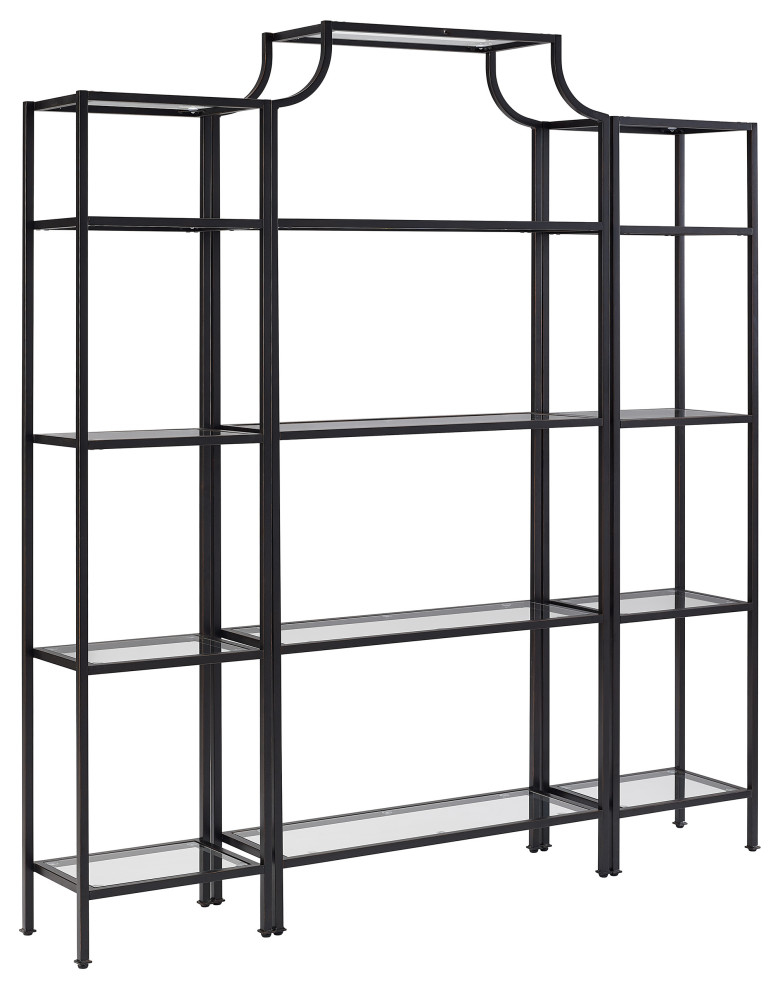 Aimee 3-Piece Etagere Set - Transitional - Display And Wall Shelves ... intended for Aimee Etagere Set Inspiring Ways to Integrate It Into Your Home
