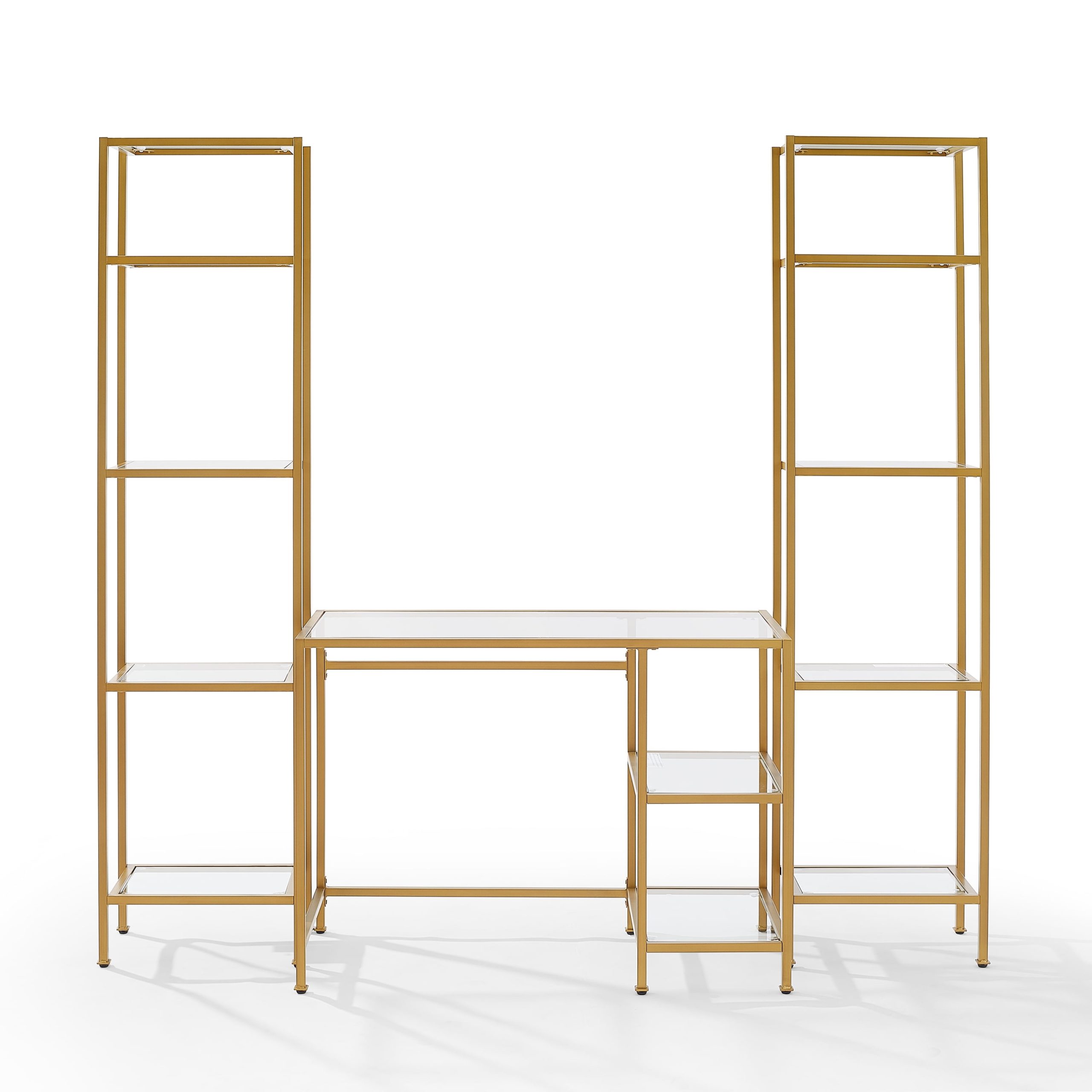 Aimee 3Pc Desk & Etagere Set - Walmart.com intended for Aimee Etagere Set