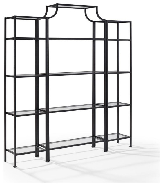 Aimee 3Pc Etagere Set Oil Rubbed Bronze - Industrial - Display And Wall ... regarding Aimee Etagere Set Inspiring Ways to Integrate It Into Your Home