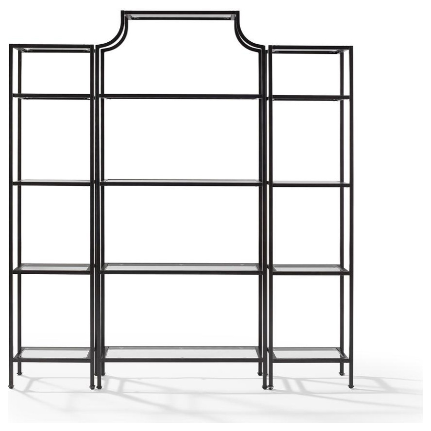 Aimee 3Pc Etagere Set Oil Rubbed Bronze - Industrial - Display And Wall Shelves - By Bisonoffice ... with Styling Your Space with the Elegant Aimee 3Pc Etagere Set