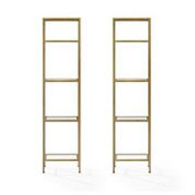 Aimee Narrow Etagere Set - Soft Gold - Walmart.com throughout Aimee Etagere Set
