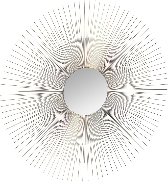 Amazon.com: Ashton Sutton Wall Mirror, Gold Metal Sunburst Rays : Home ... for How Aged Gold Sutton Mirrors Elevate Your Home Decor
