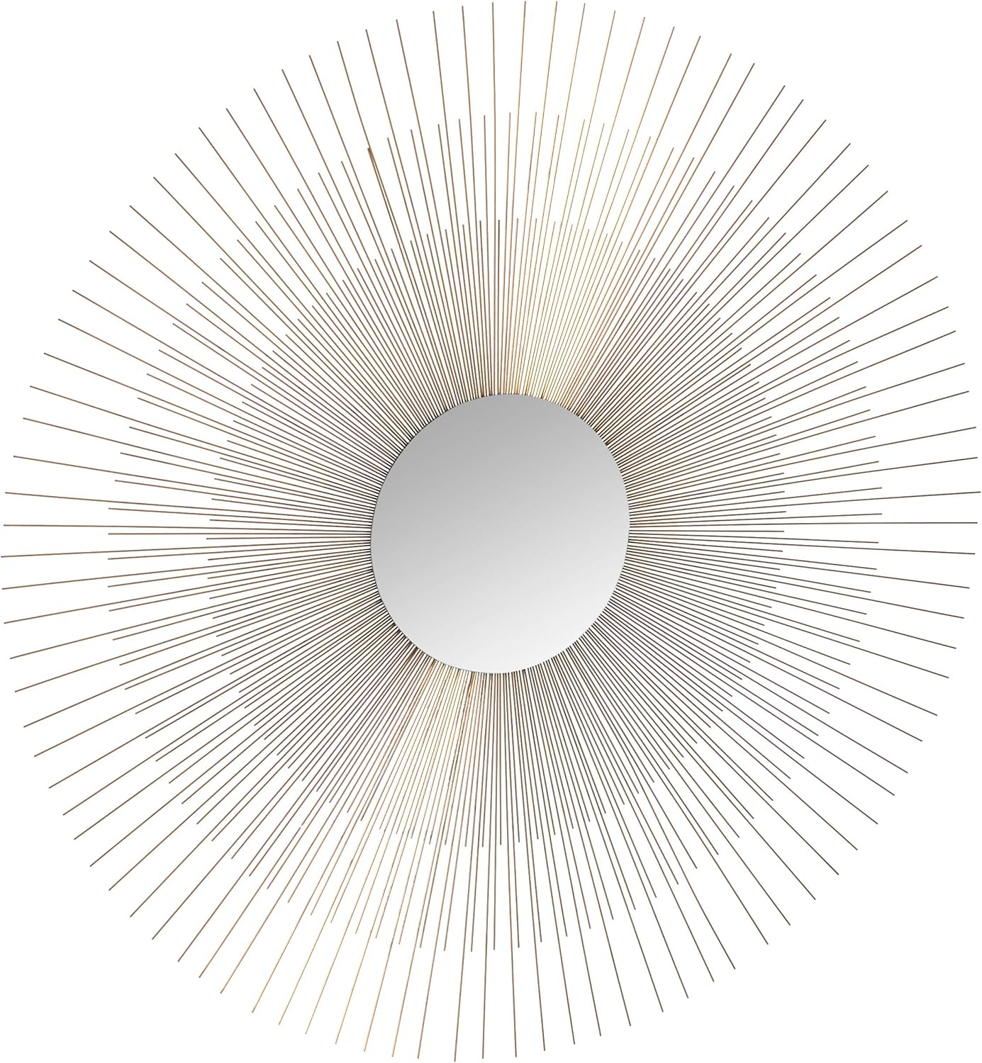 Amazon.com: Ashton Sutton Wall Mirror, Gold Metal Sunburst Rays : Home ... pertaining to Sutton Wall Mirror, Aged Gold
