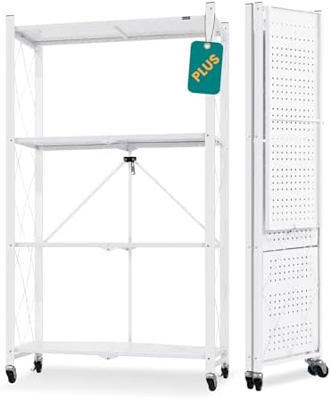 Amazon.com: Creative Co-Op 5 Tier Wood Shelves With Metal Frame ... pertaining to The Ultimate Guide to Movable Storage 5-Tier Wood Shelves with Casters