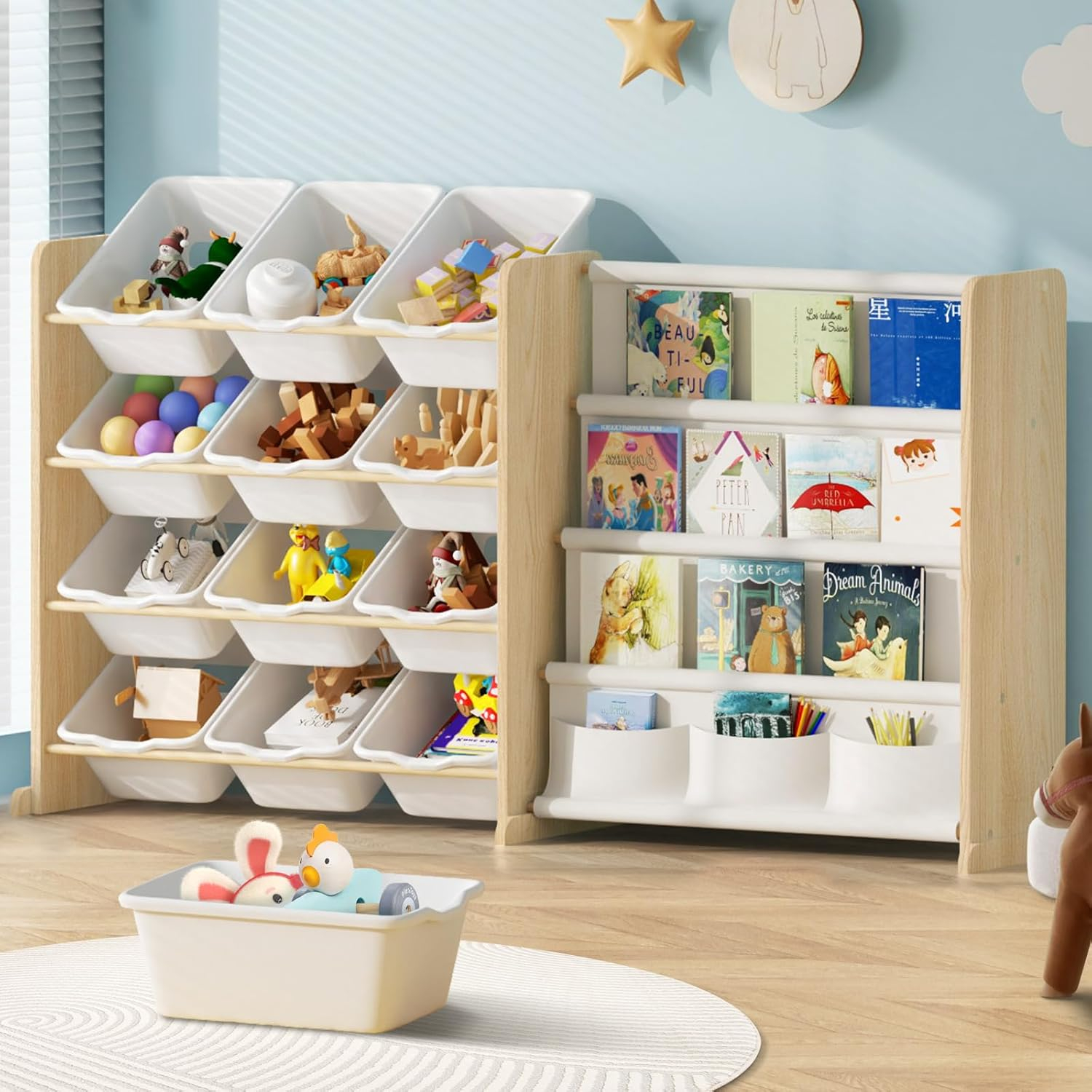 Amazon.com: Experlam Kids Toy Storage Organizer - Toy Organizer With ... intended for Shelf For Kids Toys