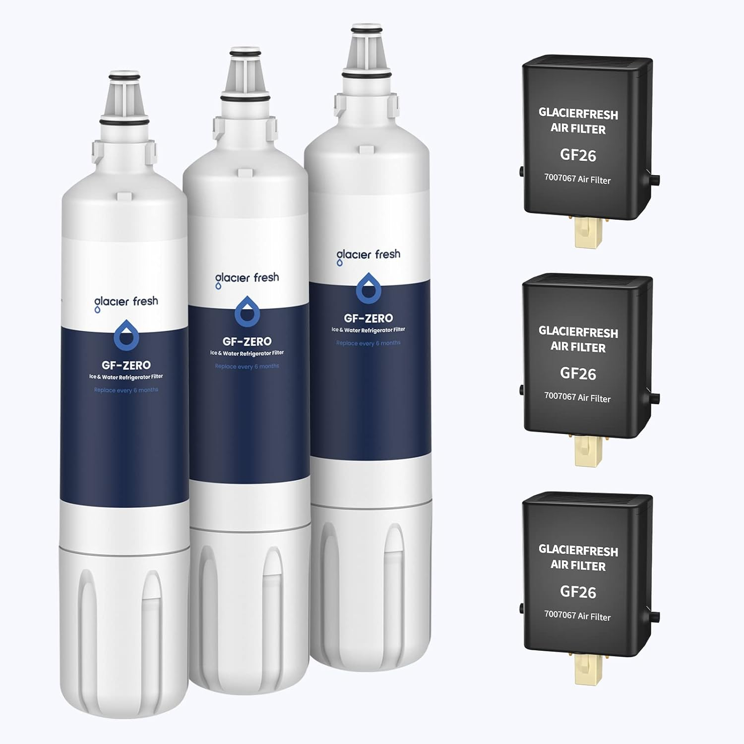 Amazon.com: Glacier Fresh 4204490 Water Filter And 7007067 Air ... regarding The science behind effective odor elimination in refrigerator air purification technology