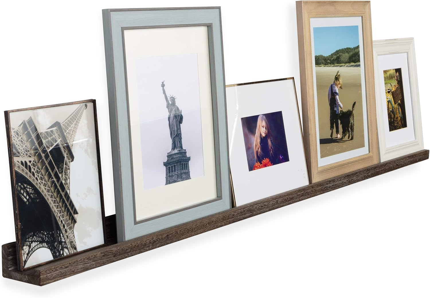 Amazon.com: Rustic State Ted Wall Mount Extra Long Narrow Picture Ledge ... with Expert Tips for Mounting Picture Shelves That Last and Look Great