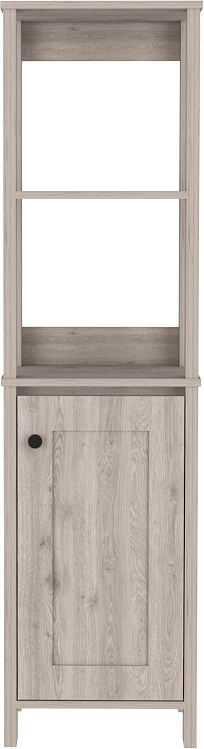 Amazon.com: Tecnr 4-Shelf Linen Cabinet Light Grey : Home & Kitchen with regard to Maximizing Closet Space A Look at the Gewnee 4-Shelf Linen Cabinet