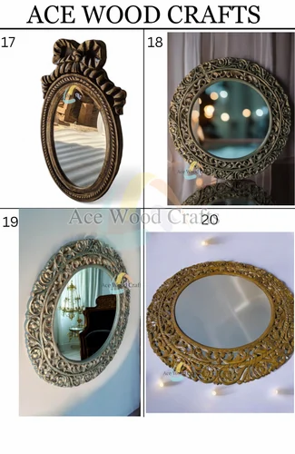 Antique Ace Wood Crafts Wooden Hand Carved Decorative Wall Mirror Frame ... in Unlocking Potential How Unfinished Maple Frames Elevate Your Decor
