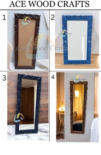 Antique Ace Wood Crafts Wooden Hand Carved Decorative Wall Mirror Frame ... with regard to Unlocking Potential How Unfinished Maple Frames Elevate Your Decor
