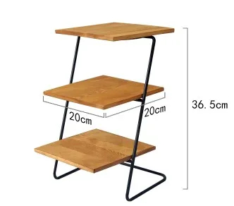 Antique Brown Wood Metal 3 Tier Small Display Shelf-In Storage Holders ... with regard to Brown Wood Metal Three Shelf Display Unit