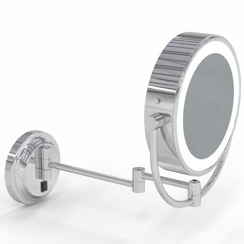 Aptations Kimball Young Metal Round Led Wall Mirror | Wayfair throughout Styling Tips and Tricks for Your New Kimball Wall Mirror