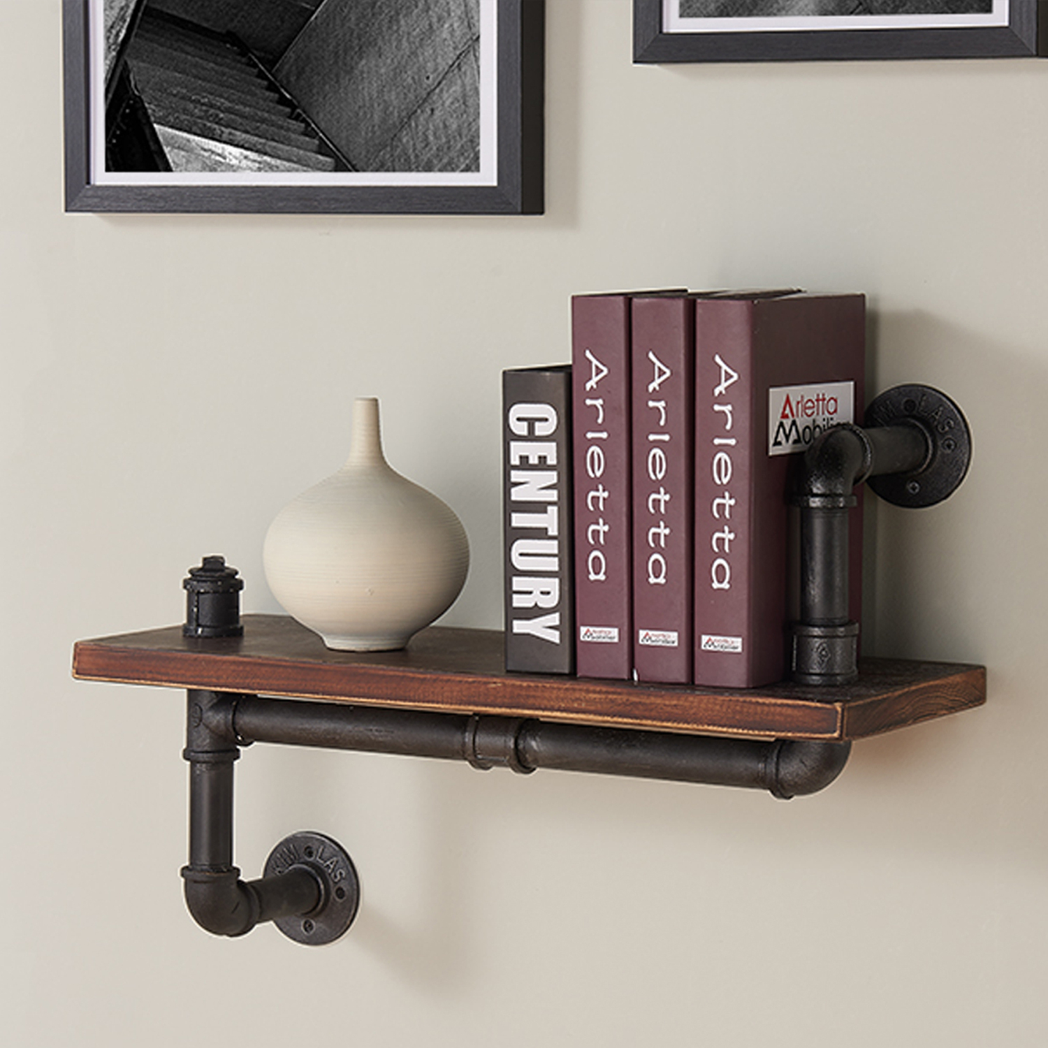 Armen Living 24" Montana Industrial Pine Wood Floating Wall Shelf In ... with Expert Insights on Incorporating the Armen Living Orton Shelf into Your Decor