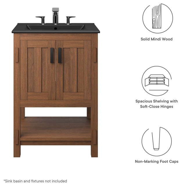 Ashlyn 24" Wood Bathroom Vanity Cabinet (Sink Basin Not Included ... inside Daybreak 24 Bathroom Vanity Cabinet (Sink Basin Not Included)