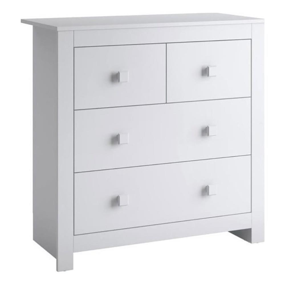 Atlin Designs 4-Drawer Contemporary Engineered Wood Combo Chest In Snow White - Walmart.com with regard to Atlin Designs 5-Drawer Contemporary Engineered Wood Chest In Coffee