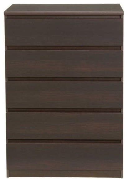 Atlin Designs 5-Drawer Contemporary Engineered Wood Chest In Coffee - Transitional - Dressers ... within Making the Most of Your Atlin Designs Coffee Chest for a Tidy Space