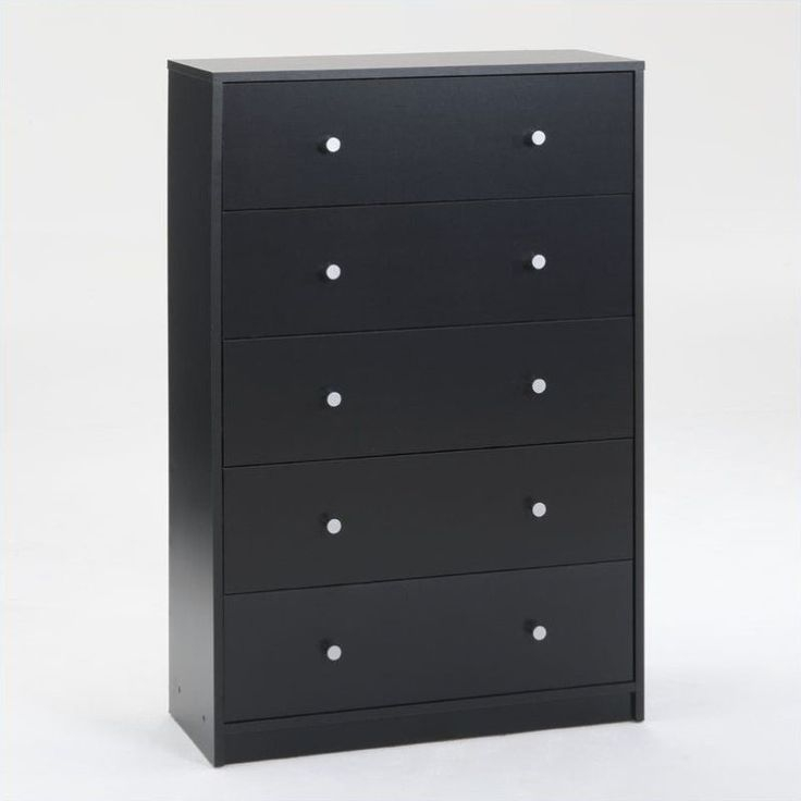 Atlin Designs Contemporary 5-Drawer Engineered Wood Chest In Black - Walmart.com ... throughout Making the Most of Your Atlin Designs Coffee Chest for a Tidy Space