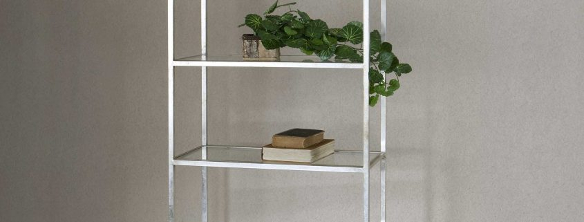 Aurelie Etagere, Silver - Carolyn Kinder International for Uttermost Aurelie Silver Etagere
