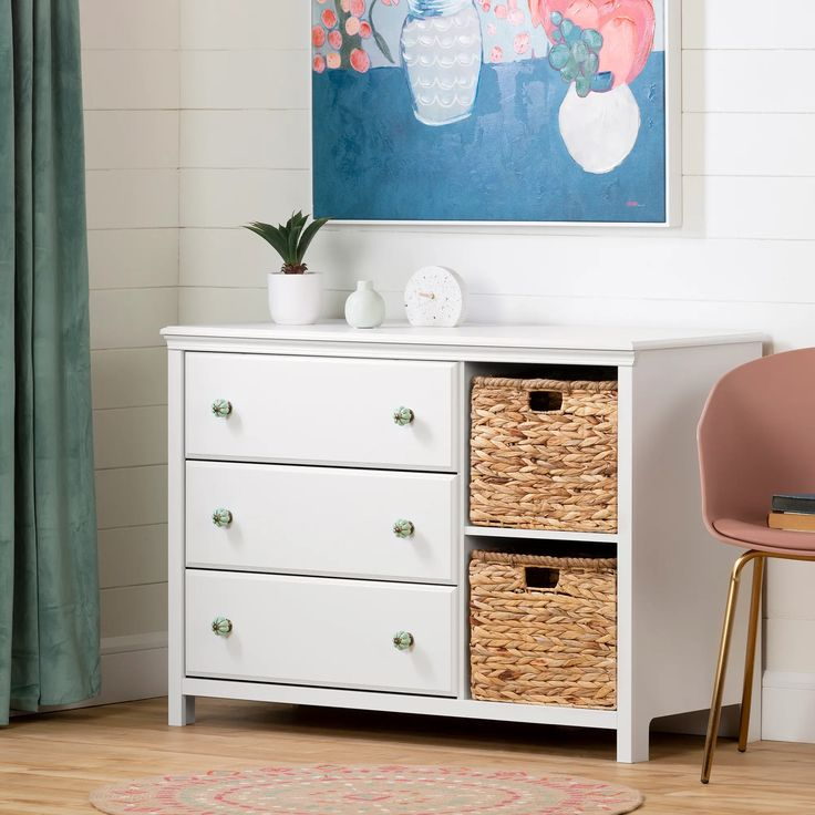 Balka Pure White 3-Drawer Dresser - South Shore | Rc Willey | Kids ... with regard to A Closer Look at the Balka 3-Drawer Dresser Its Unique Features
