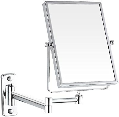 Bathroom Makeup Mirror, Extendable Wall Mirror Rectangle Wall Mounted ... throughout From Drab to Fab Finding the Ideal Spot for Your Rectangle Rotating Mirror