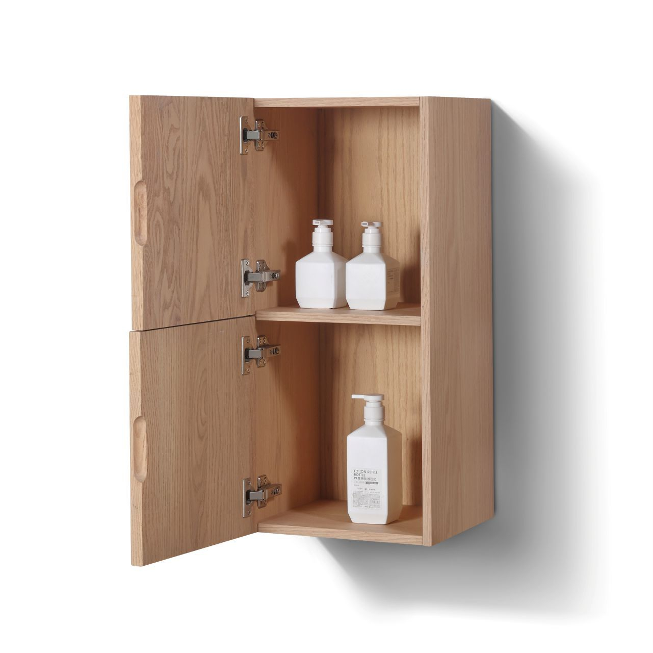 Bathroom Oak Wood Linen Side Cabinet W/ 2 Storage Areas - Kubebath regarding Fresca Gray Oak Bathroom Linen Side Cabinet With 2 Storage Areas
